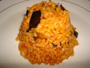 patlicanli-bulgur-pilavi